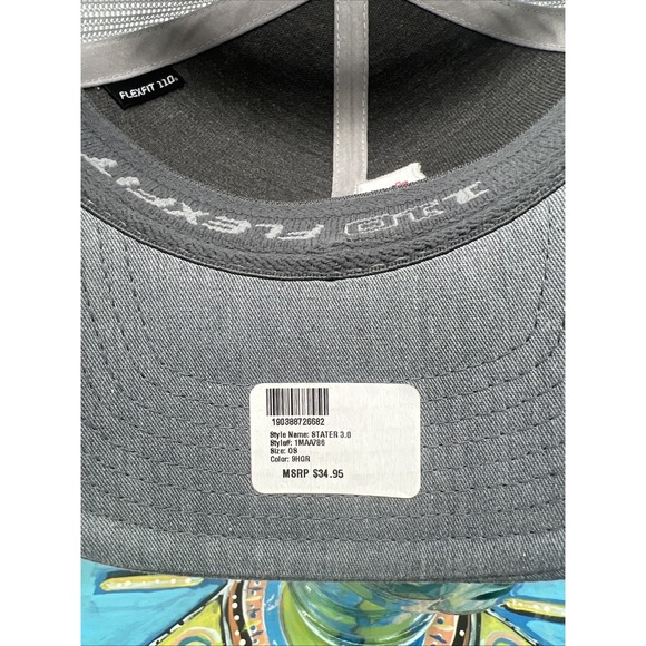 NEW Travis Mathew Stater 3.0 California Bear Snapback Hat Gray Flexfit Golf Hat - Picture 8 of 8